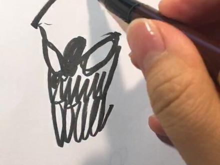 今天教大家画毒液#毒液毒液毒液毒液 #毒液被玩坏了 @抖音小助手 @抖音文化站