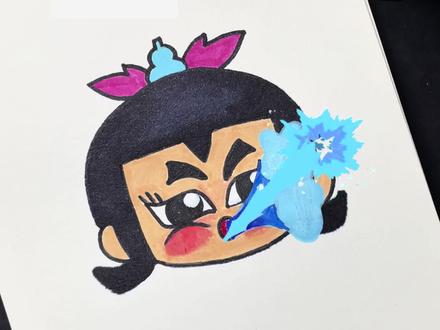 这个葫芦娃好神奇还会喷水 #简笔画#幼儿园简笔画 #一起学简笔画 #简笔画教程 #表情包简笔画