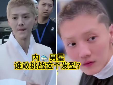 鹿晗新造型太野了!这是在内娱审美雷区疯狂蹦迪?#鹿晗 #鹿晗 #鹿晗剃寸头了 #五哈