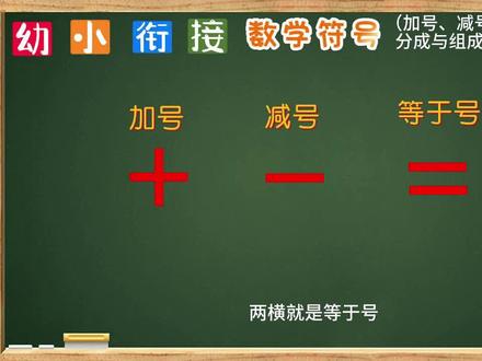 数学符号,加减号等于号,分成与组成,大于号小于号,幼小衔接必备,简单易记,收藏起来,#数学符号 #数学符号儿歌 #幼小衔接数学 #幼小衔接 #幼小衔接一日一练 #分成与组成 #加减符号 #大于号小于号 #妈妈收藏孩子受益