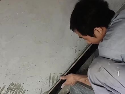 楼梯地脚线斜斜贴#瓦工铺贴瓷砖