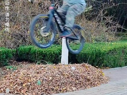 自行车拉邦跳,海豚跳教学。#自行车技巧 #fnix #山地车