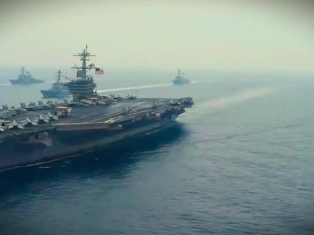 中东态势将再度升级 美国第三艘航母奔赴中东! #国际局势 #军事科普 #伊朗vs美国