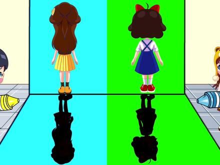 123木头人之给影子涂颜色 #白雪公主 #少儿 #亲子 #动漫