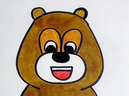 三对正反L画熊二,简单又可爱#简笔画教程 #育儿简笔画 #简笔画 #儿童简笔画 #亲子简笔画