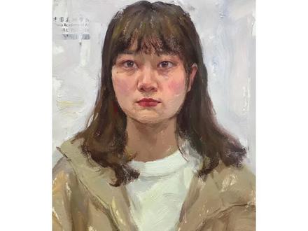 美院彩头正面女青年步骤详解@DOU+小助手 @抖音小助手 #美术生