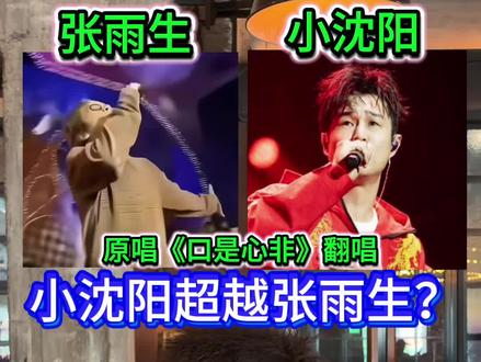 你更喜欢哪首? #张雨生 #口是心非 #小沈阳 #经典歌曲 #热门歌曲