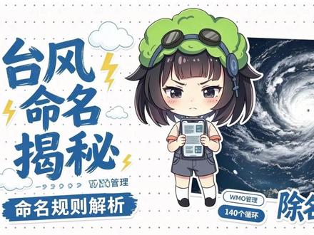 台风的名字是怎么来的? 原来台风的名字还能“退休”?#趣味科普 #知识分享 #台风 #取名