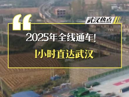 2025年全线通车!1小时直达武汉 #武汉