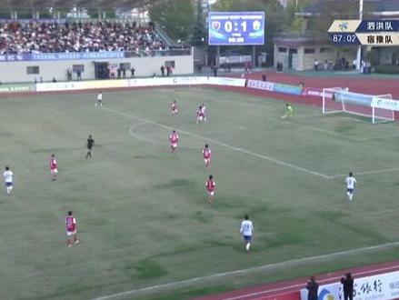 “宿超”来了!泗洪队vs宿豫队0:2高驰头球破门 #看苏超游宿迁#宿超
视频制作:陈妍汛