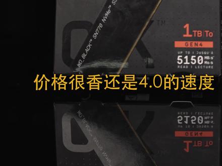 便宜好用的PCIe4.0硬盘,西部数据WD_BLACK SN770测评!#diy电脑 #电脑 #电脑
