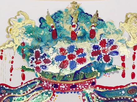 凤冠也太好看了吧!!!#儿童美术 #画画 #美术教育 @抖音小助手 #抖音小助手