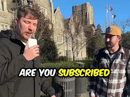 你订阅了吗? #Mrbeast #野兽先生