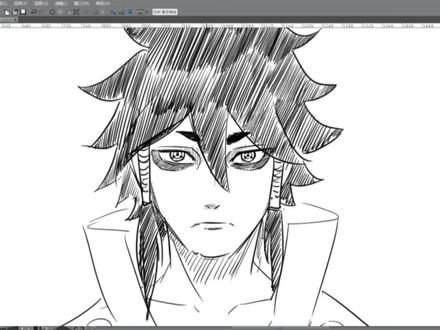 今天来画宇智波的老祖宗!因陀罗!#因陀罗#火影忍者#绘画过程#绘画教程#画画