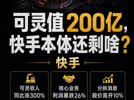 快手,可灵救得了快手吗? #快手 #可灵 #大模型 #AI短剧 #财经知识