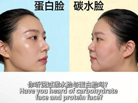 碳水脸和蛋白脸,其实你变好看就差一碗米饭 #碳水脸 #蛋白脸 #颜值 #影响颜值的坏习惯