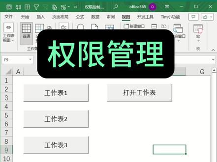 工作表权限管理#office办公技巧 #excel技巧