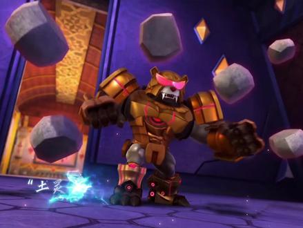 超人强波比破坏水晶城防御罩#动画 #动画片 #童年动画