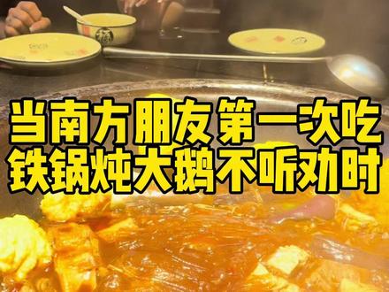 在东北半只鹅你也是吃不完的,这次长记性了吧#东北铁锅炖 #南北方差异 #美食分享