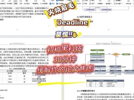 论文初稿黑科技,30分钟高质量完成教程,火烧眉毛也不怕~#论文初稿 #本科毕业论文 #写论文 #毕业设计论文 #毕业之家AI