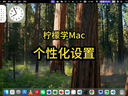 柠檬学Mac之个性化设置(设置你的墙纸和主题、触控板)#柠檬学Mac #零基础学电脑 #办公技巧