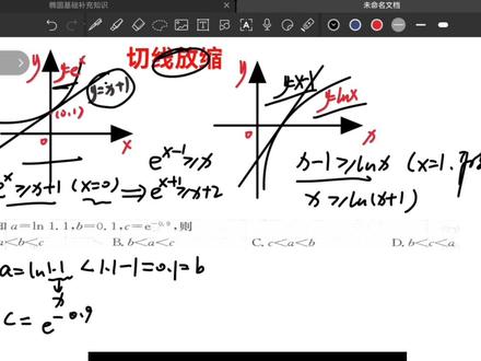 加油!切线放缩,鸭一下#高考数学 #2023年高考 #高中学习方法和技巧 #数学思维 #金榜题名