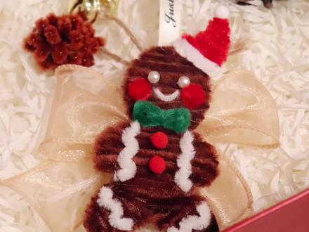 姜饼人扭扭棒教程,好喜欢这个姜饼人呀#手工diy #圣诞礼物 #爱手工爱生活 #挂饰挂件 #手作diy