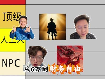 从6w到财务自由,我只看这几位博主 #从夯到拉 #博主推荐 #财经 #全能的野人 #孙宇晨