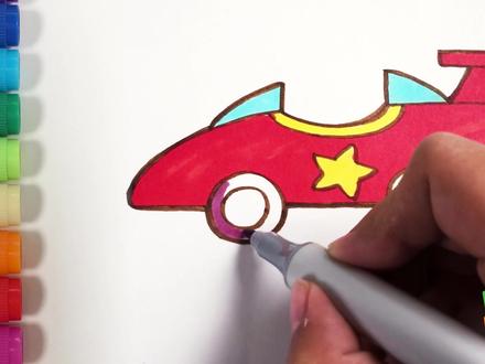 儿歌多多汽车简笔画 赛车 学画炫酷跑车 宝贝成为赛车手#学前启蒙 #兴趣才艺 #萌知计划 @抖音青少年