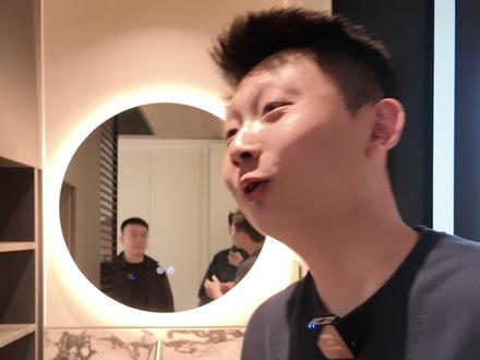 今天来分享这一家主卧卫生间干区外移设计,整体效果超级棒! #干区洗手台 #卫生间干区 #干区浴室柜