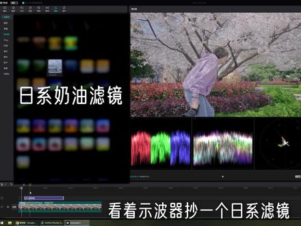 新版剪映的示波器了解一下,用达芬奇抄点滤镜练练手#后期制作 #日系调色教程 #放手去拍vlog吧