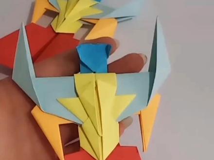 教你折一个擎天柱,手残也能学会#折纸 #手工制作 #手工 #汽车人