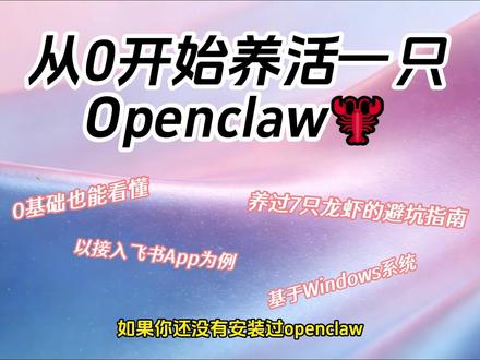 【龙虾】手把手教你从0开始安装Openclaw! #openclaw #ai #龙虾