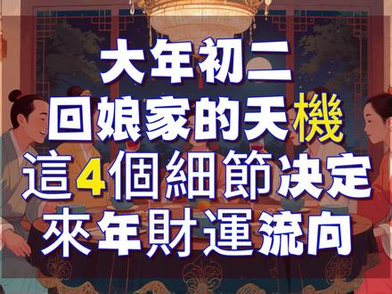 大年初二回娘家的天机,这 4 个细节决定来年财运流向 #过年 #春节 #传统文化 #民俗文化 #国学文化 #为人处世