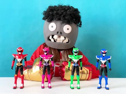 迷你特工队给舞王僵尸带来了超好玩的咖宝车神特警王先知