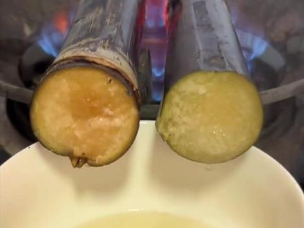 11月4日(采访)江苏南通,换季孩子咳嗽不舒服,妈妈烤甘蔗帮孩子缓解:烤八九分钟 烤出的汁水给孩子喝,喝了三天 效果还不错#大象主播说 @主播李振龙