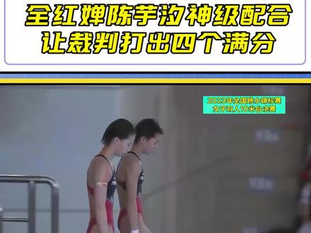 2023全国跳水锦标赛,全红婵陈芋汐再现神级配合,获得四个满分 #全红婵 #陈芋汐 #跳水