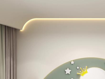 酷家乐弧形吊顶加灯带造型设计技巧!不一样的吊顶效果体验,就是不知道施工难不难~#酷家乐 #二家设计课 #效果图 #无主灯设计 #效果图表现