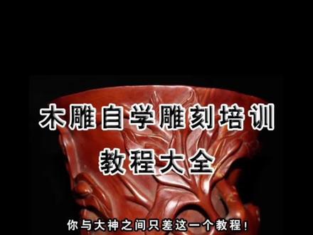 木雕教程视频自学浮雕视频教程根雕教程视频核雕雕刻教程木雕入门
