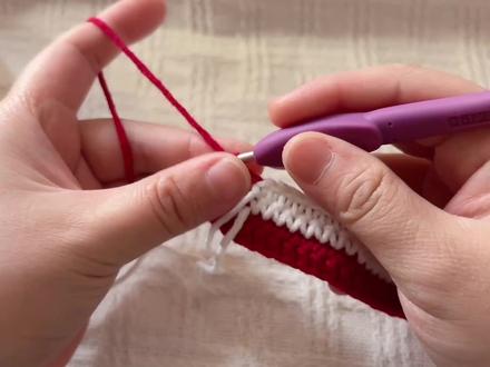 一体钩织百喜毯教程(二)