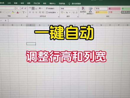 一键调整行高和列宽,快速简单效率高#excel #excel技巧 #wps表格 #wps表格教学