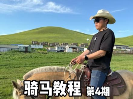 新手骑马如何握缰 #骑马#野骑#草原 #骑马教学 #马术教学