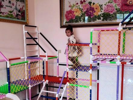 水管游乐场升级版来袭,秋千蹦床滑滑梯单杠攀爬架小卖店海洋球池应有尽有#手工diy #水管改造 #游乐场