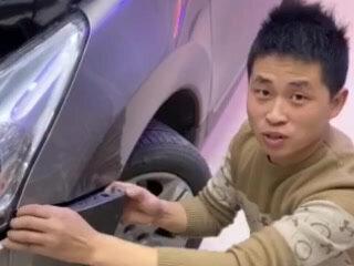 标致3008前保险杠拆装教程#标致3008