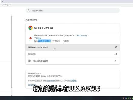 怎样查看谷歌浏览器的版本号