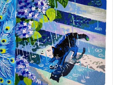 春日初雨,蓝绣球花下斑马线上的猫咪 春日初雨,蓝绣球花下斑马线上的猫咪
笔:初描丙烯马克笔
本子:Cuncui纯粹10厘米200克中粗纹
#丙烯马克笔绘画#画画教程 #零基础学画画 #一起学画画 #初描丙烯马克笔