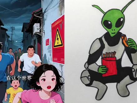 不能吃辣条的世界#简笔画#二次元#动漫#动画#万万没想到