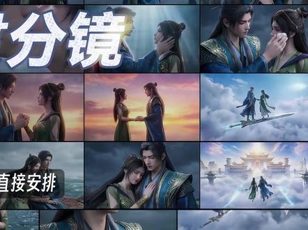 我好像真的学会了AI分镜制作25格画面! 25分镜文档678验牌!#AI分镜 #AI电影 #AI广告 #AI视频