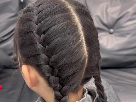 三加二蜈蚣辫语音详细慢教程 #三加二编发教程 #蜈蚣辫教程 #儿童编发 #上学发型怎么扎