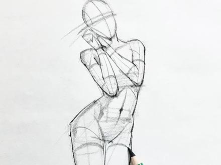 人体结构技巧#人体结构 #速写 #画画 #绘画教程 #美术